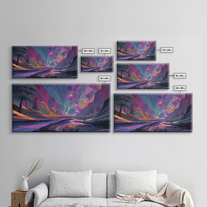 Detailed Underwater Fantasy Scene With Bright Coral Fish And Plants Vibrant Ocean Life Wall Art Canvas Print For Coastal Home Or Bathroom