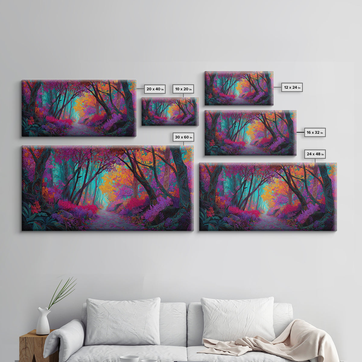 Quiet Desert Road Sunset Landscape Painting Large Wall Art Canvas Print Modern Rustic Home Decor Western Style