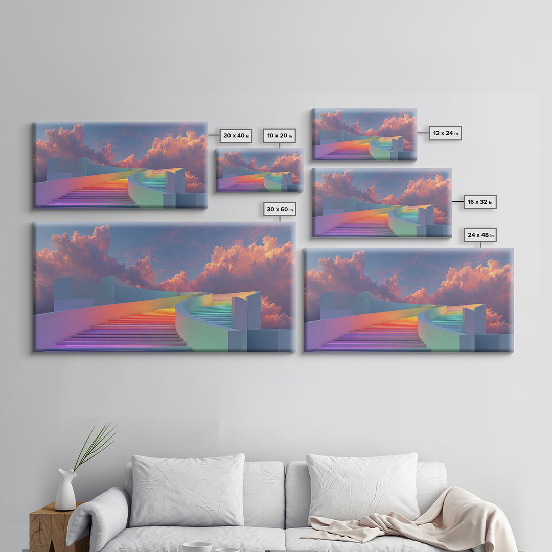 Vibrant Psychedelic Buddha Meditation Digital Painting Spiritual Wall Art Canvas Print Framed Canvas Print For Yoga Room Decor