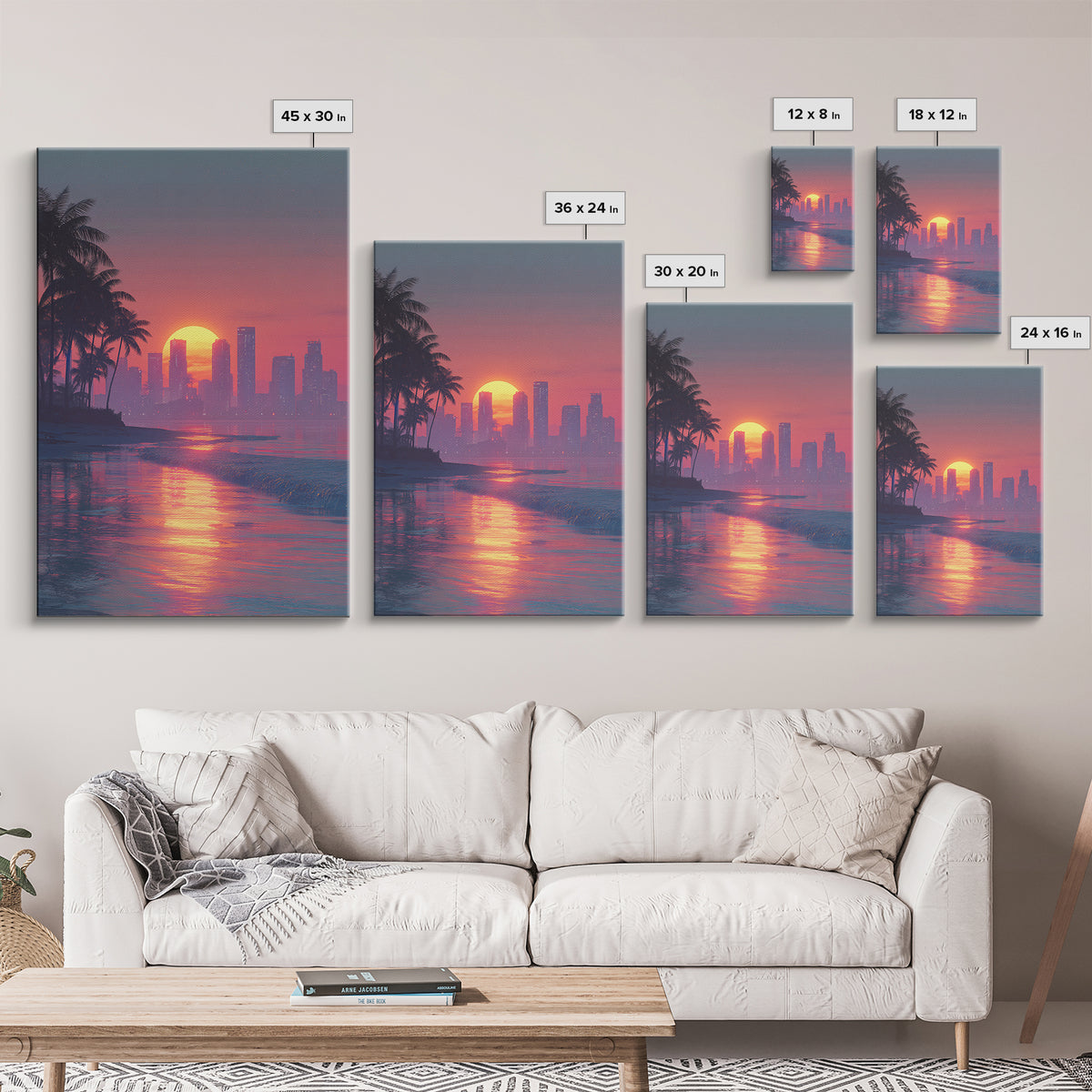 Childhood Imagination Blue Boy With Lanterns Surreal Colorful Painting Wall Art