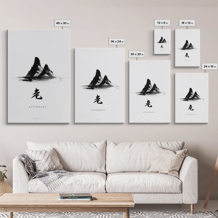 Peaceful River Mountain Landscape Wall Art Canvas Print For Cozy Rustic Home Decor And Calming Bedroom Decoration