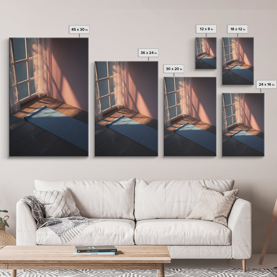 Peaceful Moonlit Lake Canvas Print Featuring Silhouette Of Fishing Boat And Shimmering Water Night Landscape Wall Art For Home