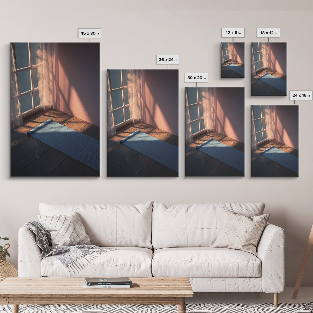 Peaceful Moonlit Lake Canvas Print Featuring Silhouette Of Fishing Boat And Shimmering Water Night Landscape Wall Art For Home
