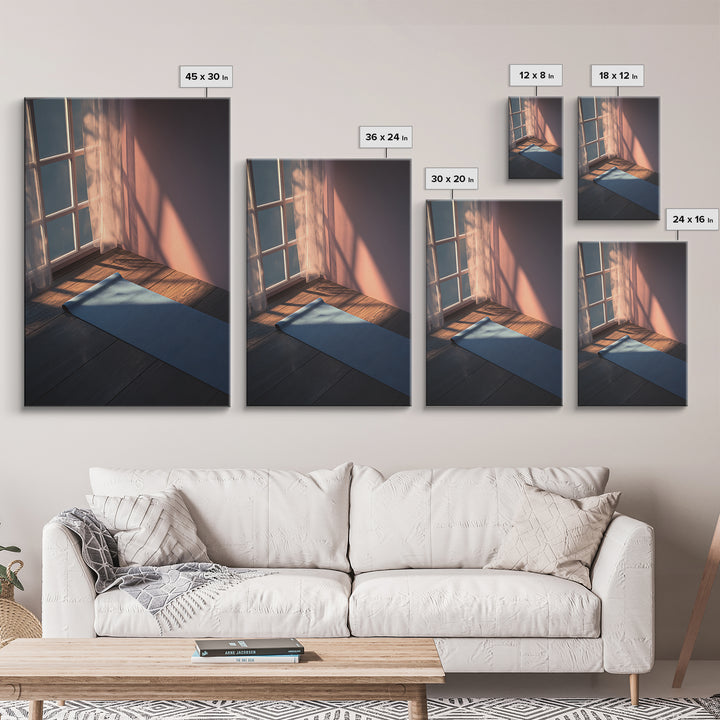 Peaceful Moonlit Lake Canvas Print Featuring Silhouette Of Fishing Boat And Shimmering Water Night Landscape Wall Art For Home