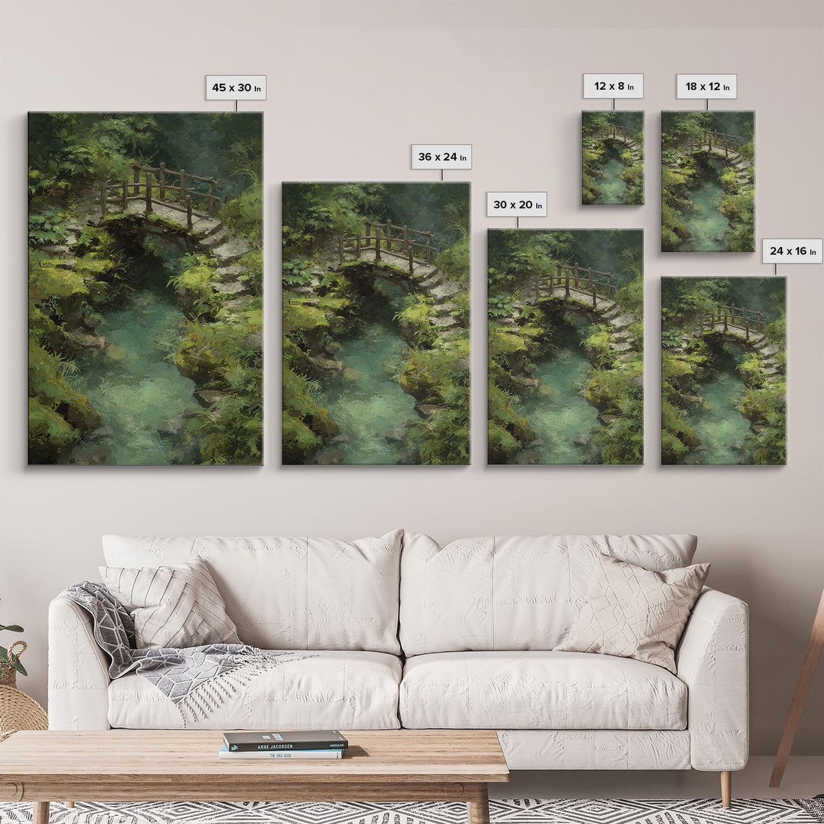 Enchanted Forest Glowing Lotus Tree and Meditating Buddha Colorful Spiritual Wall Art Canvas Print For Yoga Studio or Bedroom