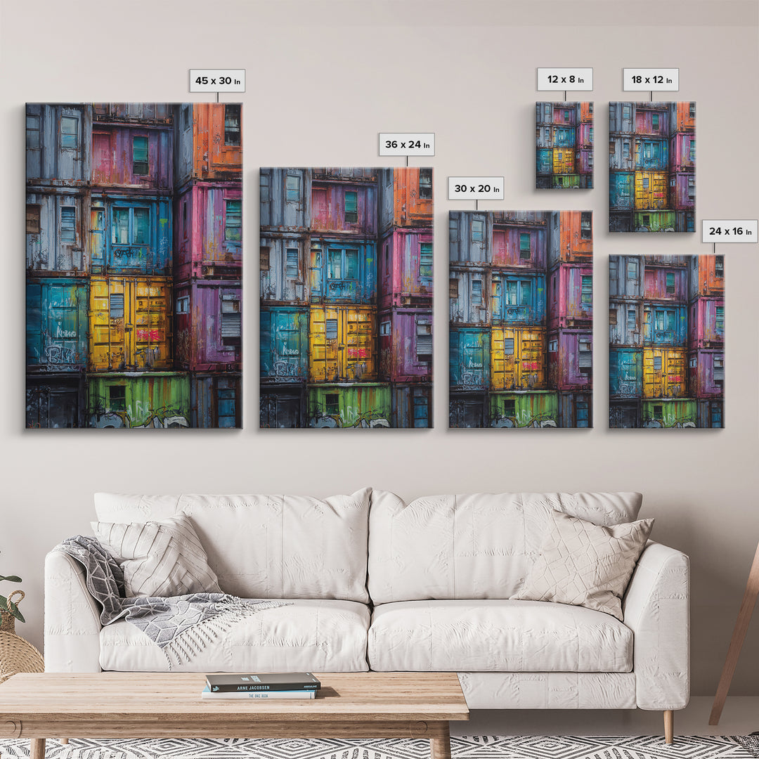 Epic Giant Breaking Chains Between Ancient Columns Wall Art Canvas Print Powerful Mythical Painting
