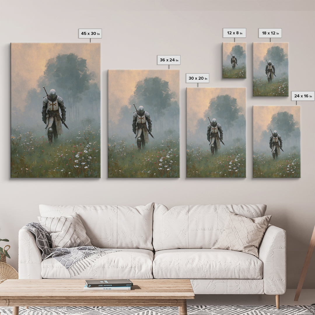 Starry Galaxy Night Sky Over Desert With Palm Trees And Camel Canvas Print Large Spiritual Wall Art