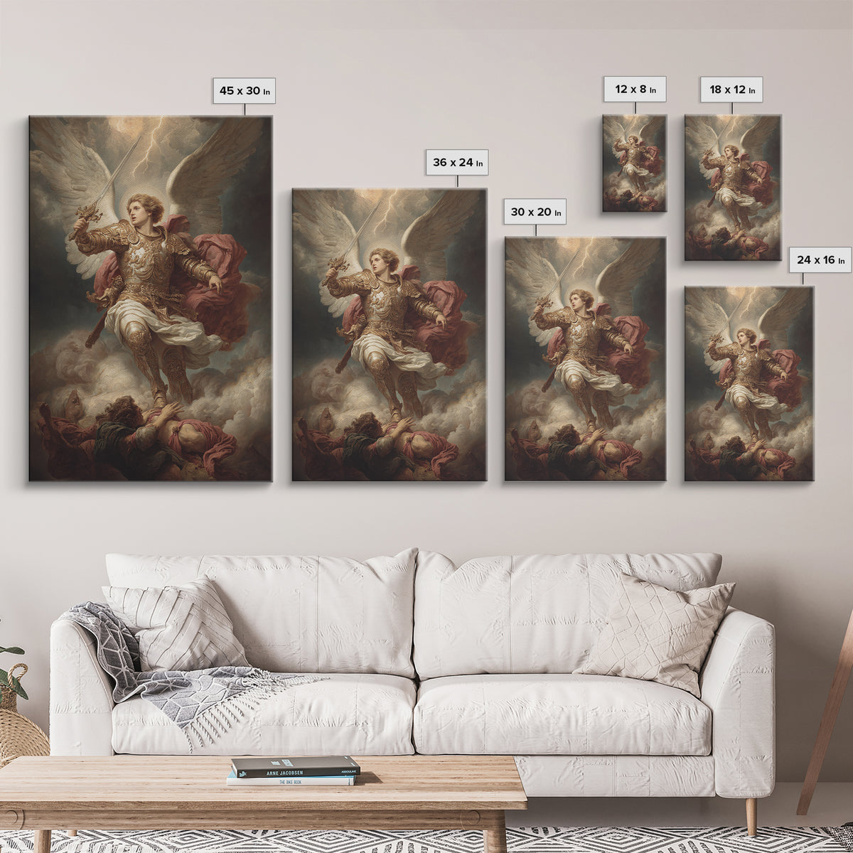 Expressive Stormy Sky With Lightning Fine Art Print Dramatic Landscape Painting Canvas Print For Moody Wall Decor And Art