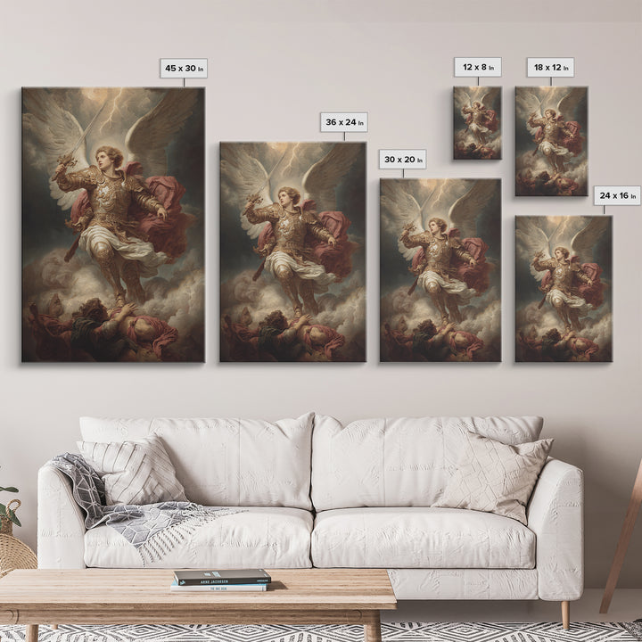 Expressive Stormy Sky With Lightning Fine Art Print Dramatic Landscape Painting Canvas Print For Moody Wall Decor And Art