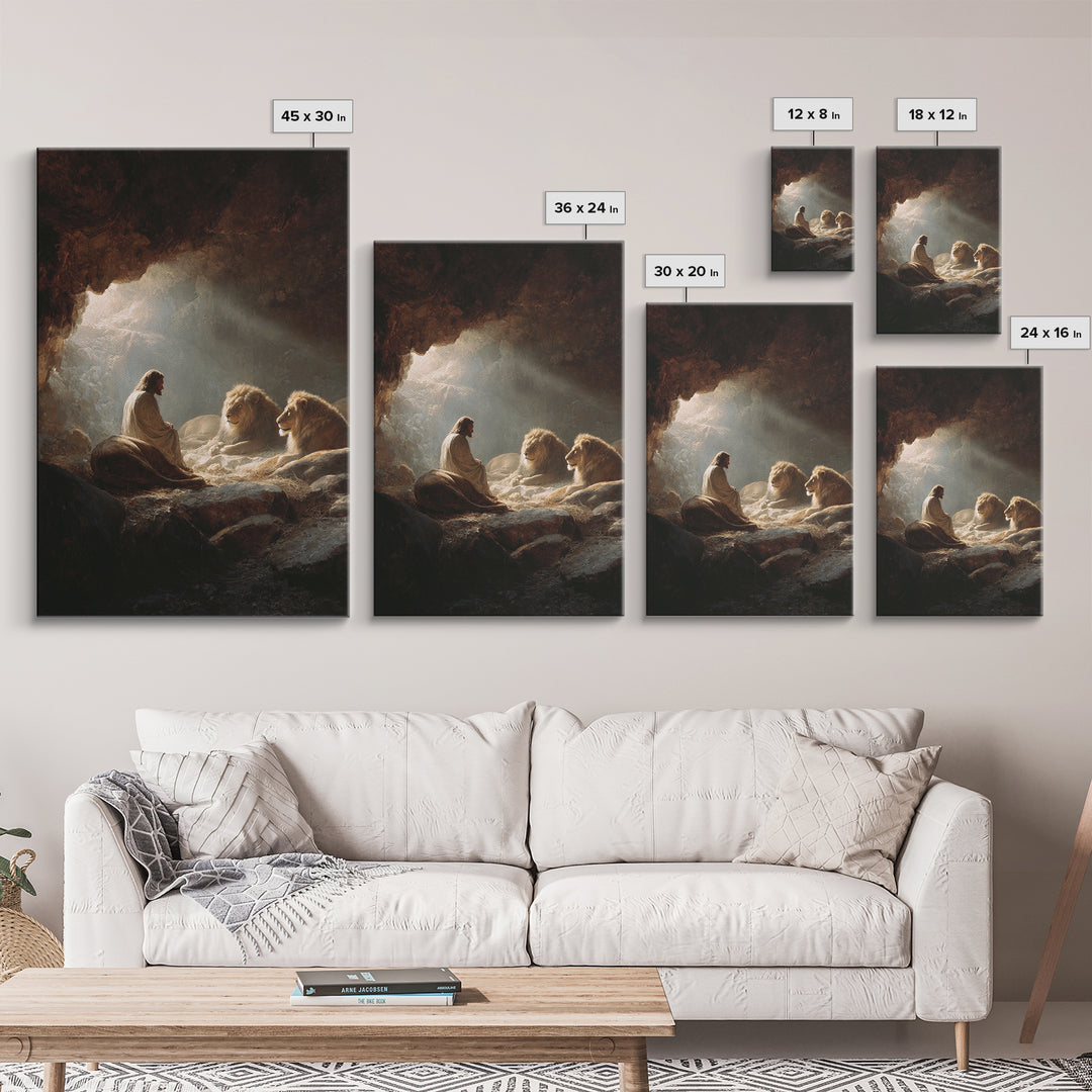 Epic Fantasy Knight Holding Sword Lightning Sky Dramatic Painting | Modern Canvas Print Wall Art For Home Decor Office