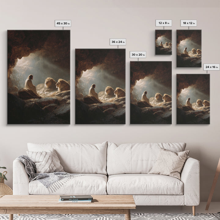 Epic Fantasy Knight Holding Sword Lightning Sky Dramatic Painting | Modern Canvas Print Wall Art For Home Decor Office