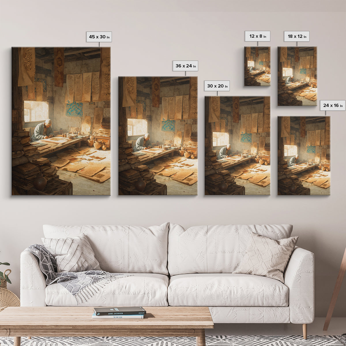 Peaceful Cityscape With Birds Flight And Warm Sunset Light Framed Canvas Print Urban Wall Art For Home Decor