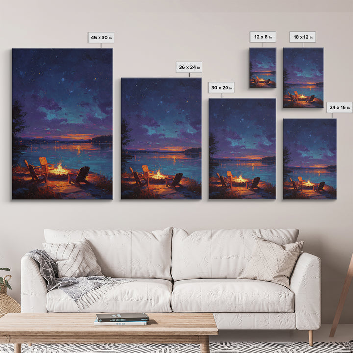 Morning Lake Fishing Scene Photography Wall Art Canvas Print For Rustic Living Room Decor And Nature Lovers Gift