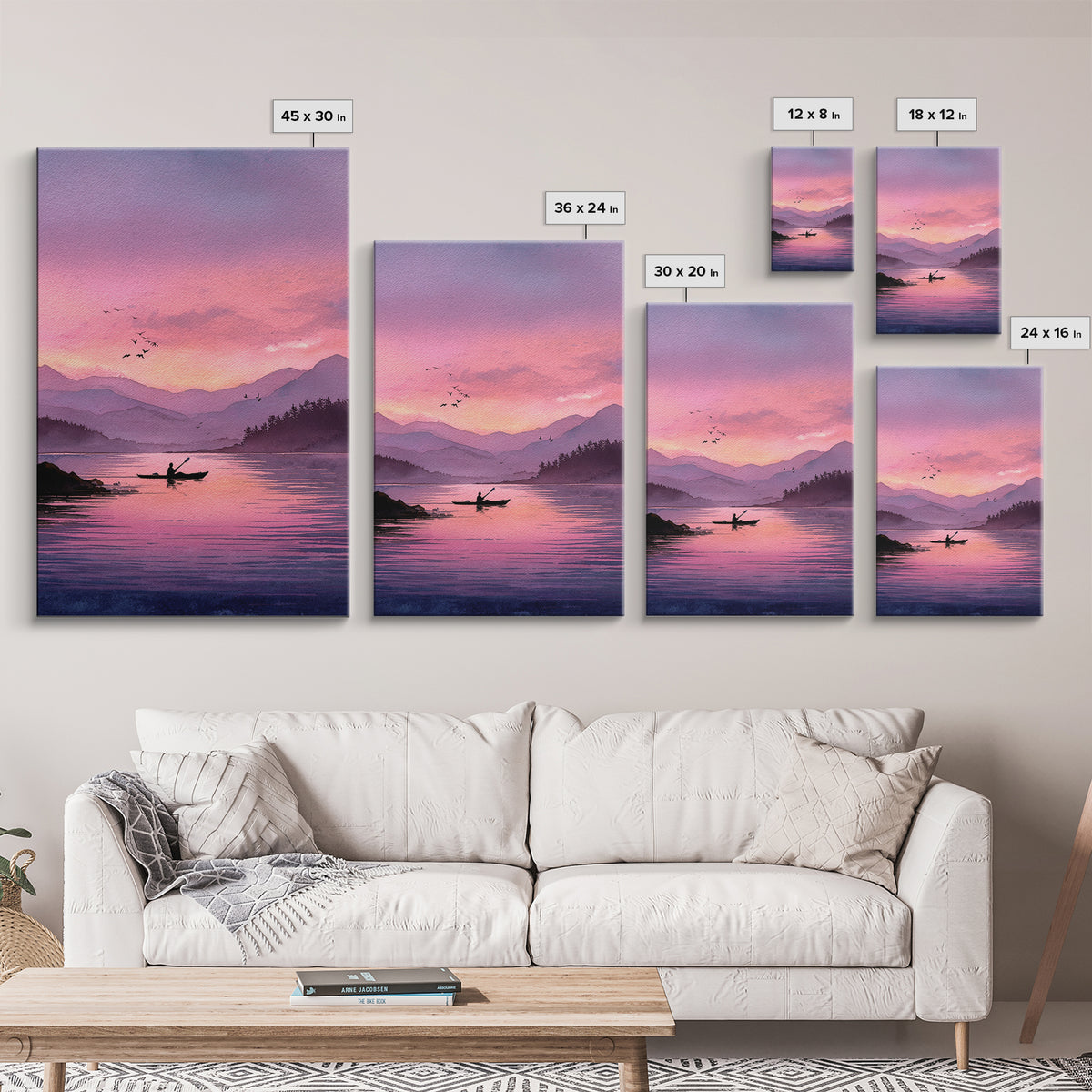 Majestic Sunset Over Historic Town With Tower Framed Canvas Print European Village Landscape Wall Art For Rustic Home