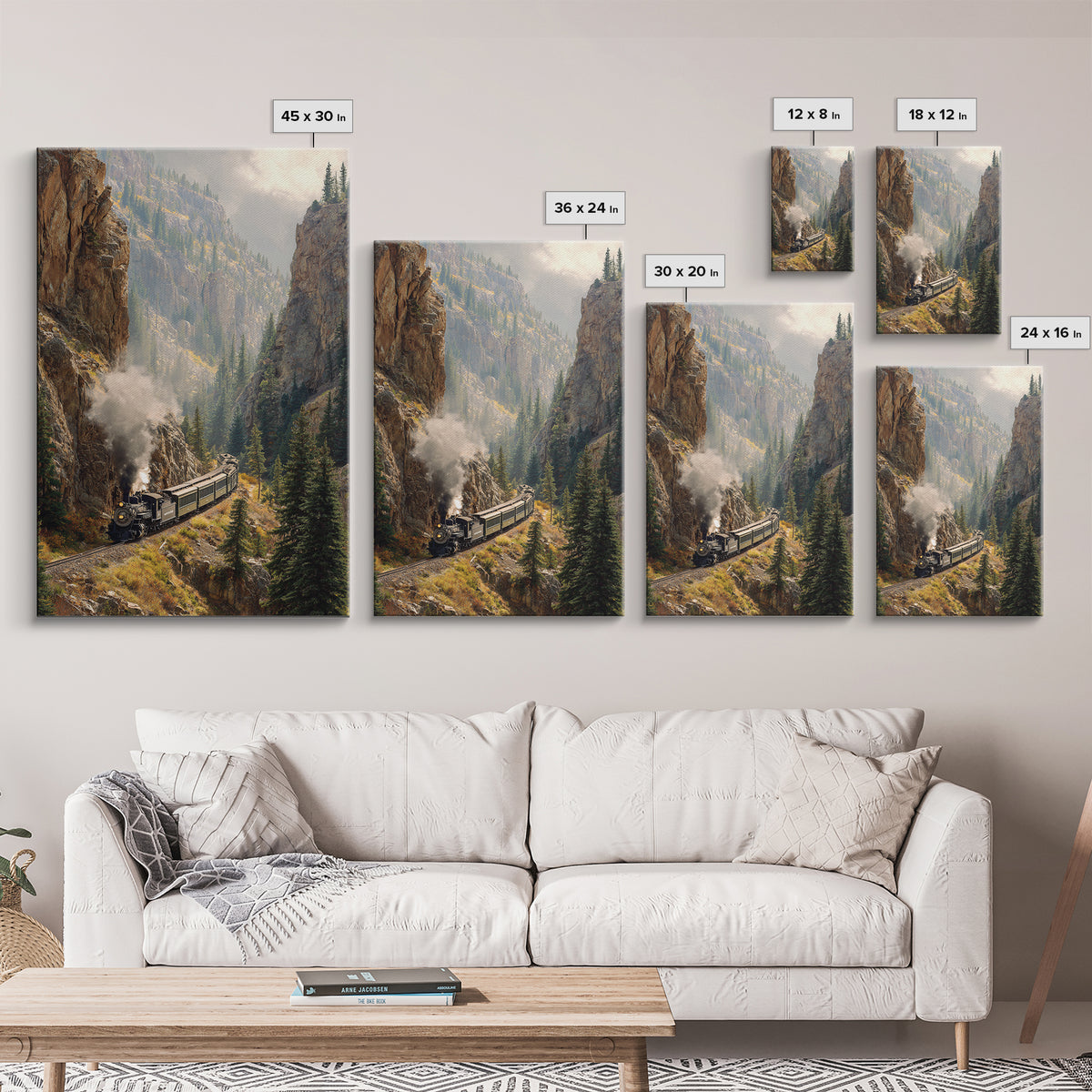 Peaceful Asian Meditative Lake Koi Fish Reflection Sunrise Original Canvas Print Serene Wall Art Zen Home Decor Relaxing Painting