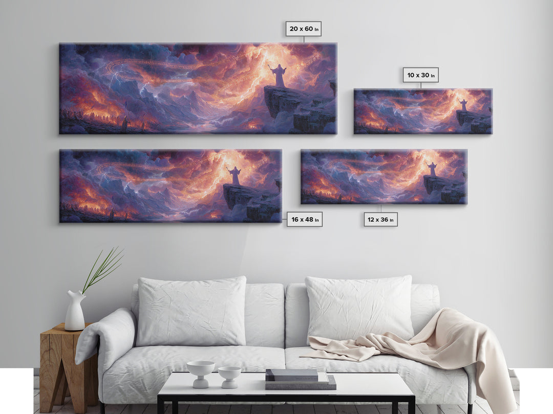 Whimsical Butterflies Floating In Enchanted Forest With Purple Blossoms Wall Art