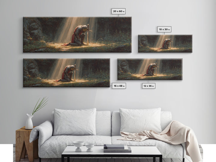 Tranquil River Landscape With Lush Forest Original Oil Painting Wall Art Framed Canvas Print Cozy Nature Decor
