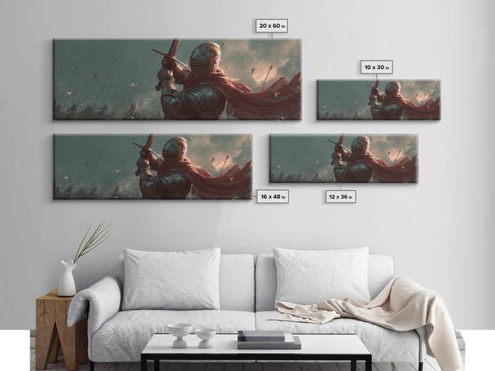 Spectacular Religious Painting Of Jesus Ascending Surrounded By Light And Disciples Wall Art Framed Canvas Print