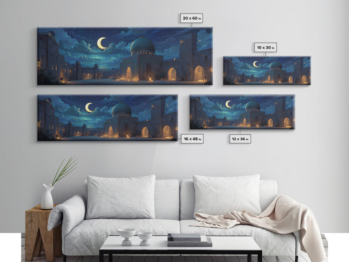 Intense Historical Astronomy Scholar Under Starry Sky Painting Wall Art Canvas Print For Spiritual And Educational Decor