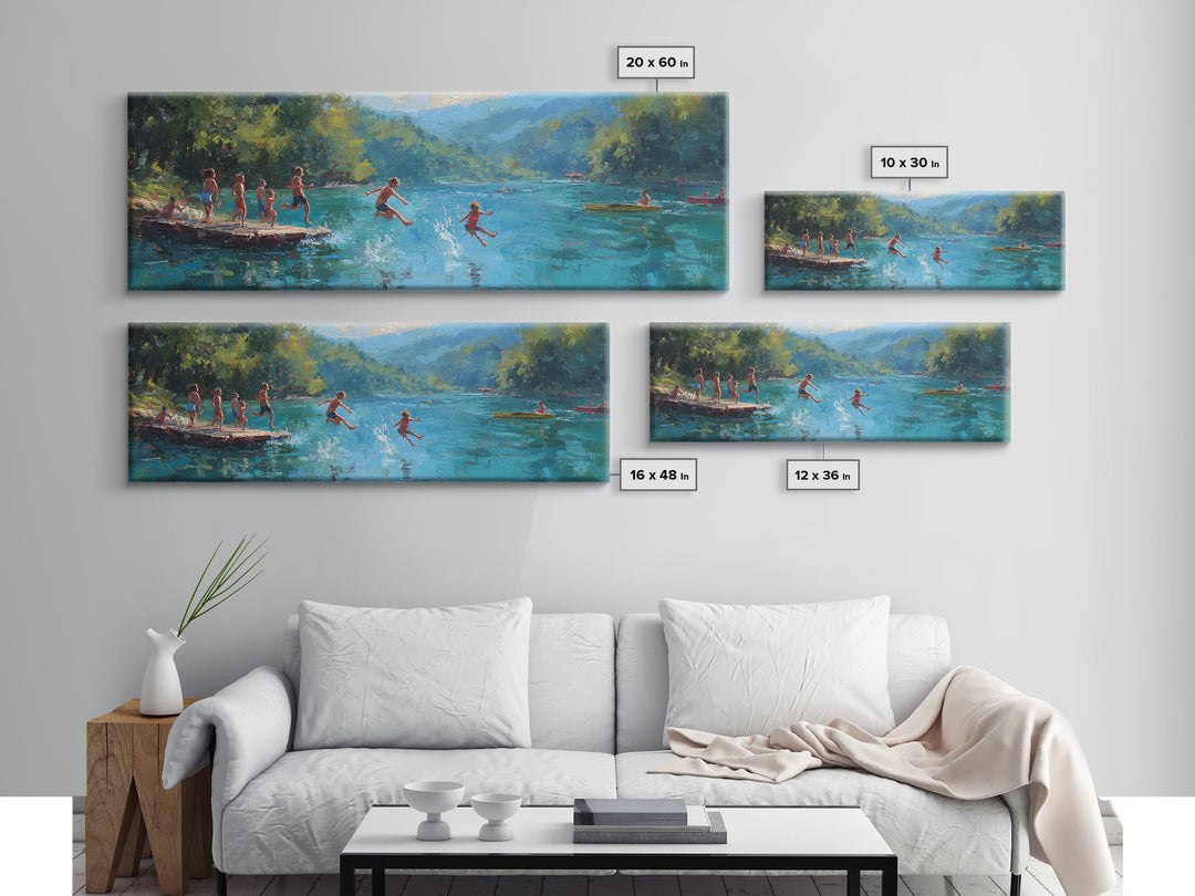 Starry Night Desert Landscape With Palm Trees And Campfire Beautiful Celestial Wall Art Canvas Print