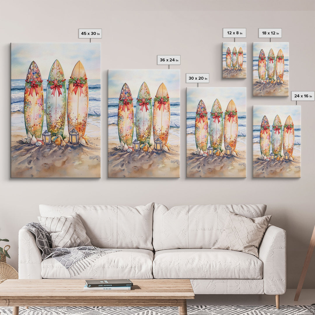 Sailboats With Autumn Reflections Framed Canvas Print Fall Nautical Wall Art Coastal Decor Best Gift Idea Seasonal Holiday Wall Art