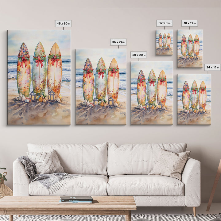 Sailboats With Autumn Reflections Framed Canvas Print Fall Nautical Wall Art Coastal Decor Best Gift Idea Seasonal Holiday Wall Art