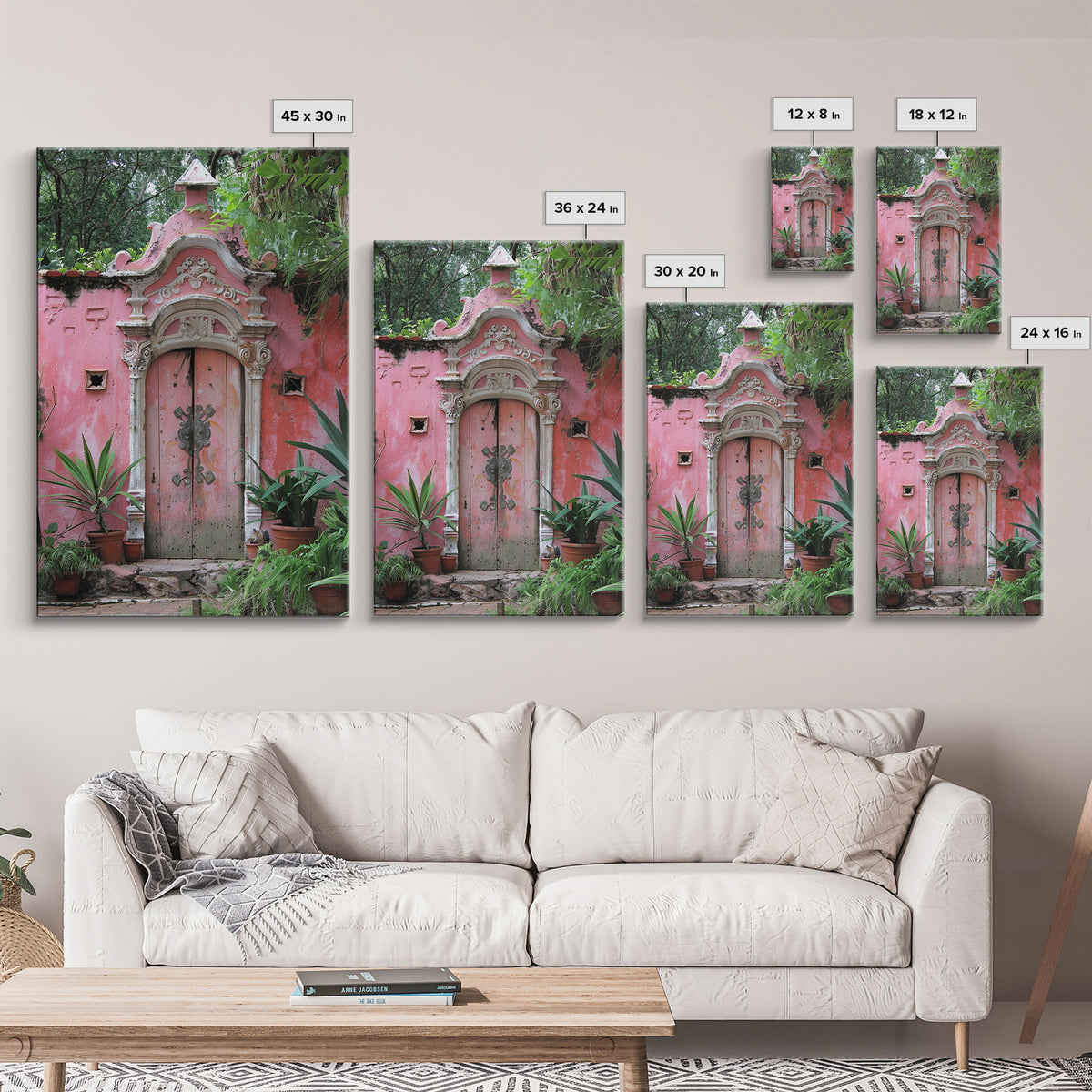 Change675 Architecture Print, 19th Century Architecture Photography, Mexico City Wall Art, Wood Framed Canvas Print