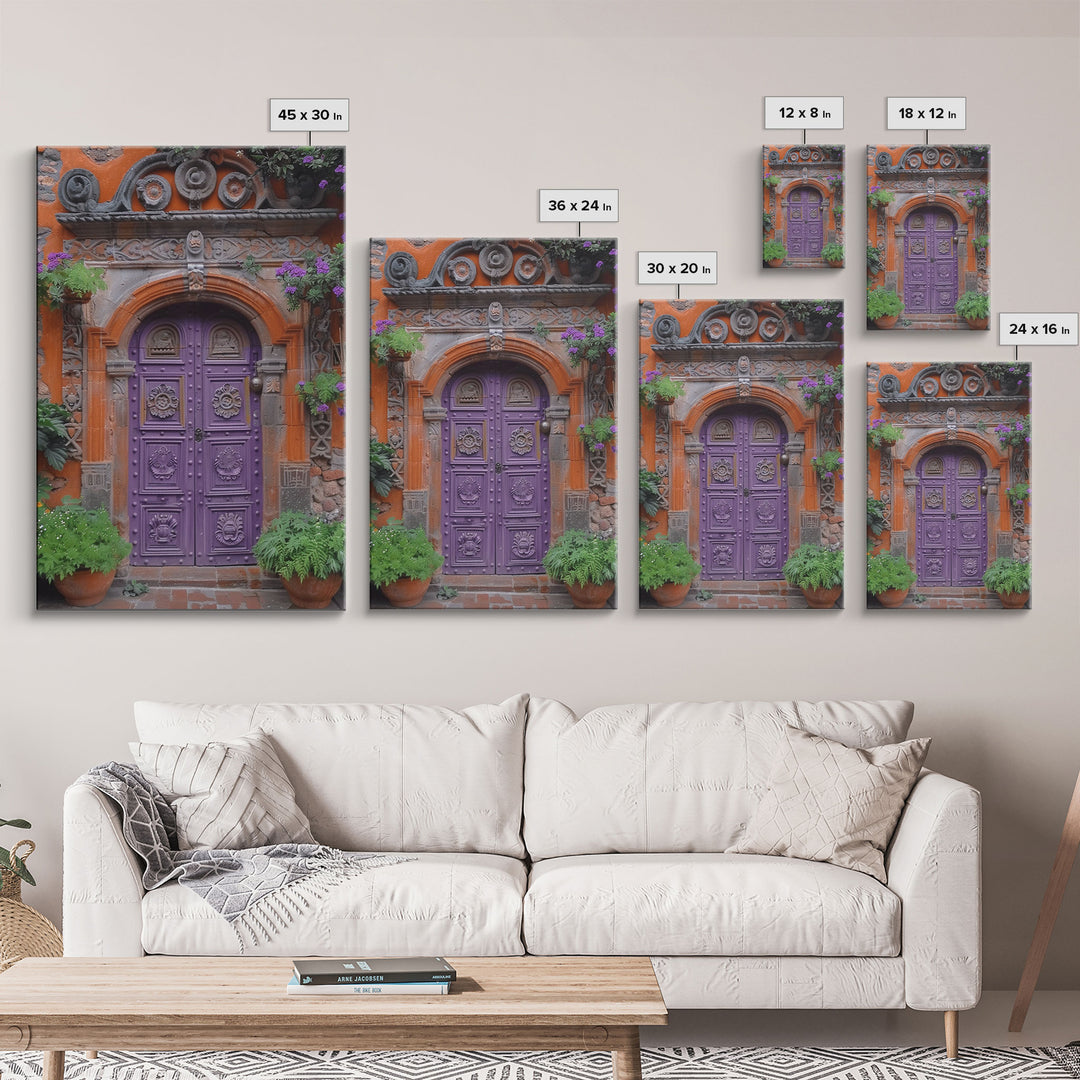 Change34 Architecture Print, 19th Century Architecture Photography, Mexico City Wall Art, Wood Framed Canvas Print