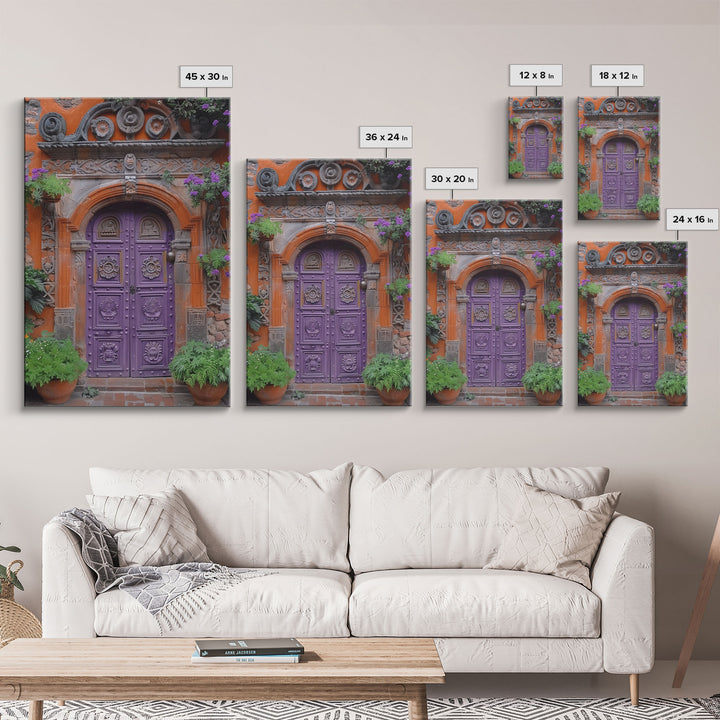 Change34 Architecture Print, 19th Century Architecture Photography, Mexico City Wall Art, Wood Framed Canvas Print
