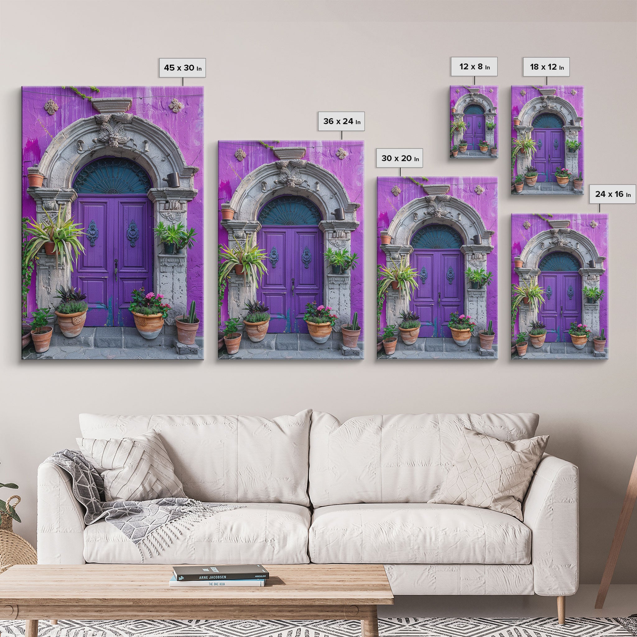 Change45 Architecture Print, 19th Century Architecture Photography, Mexico City Wall Art, Wood Framed Canvas Print