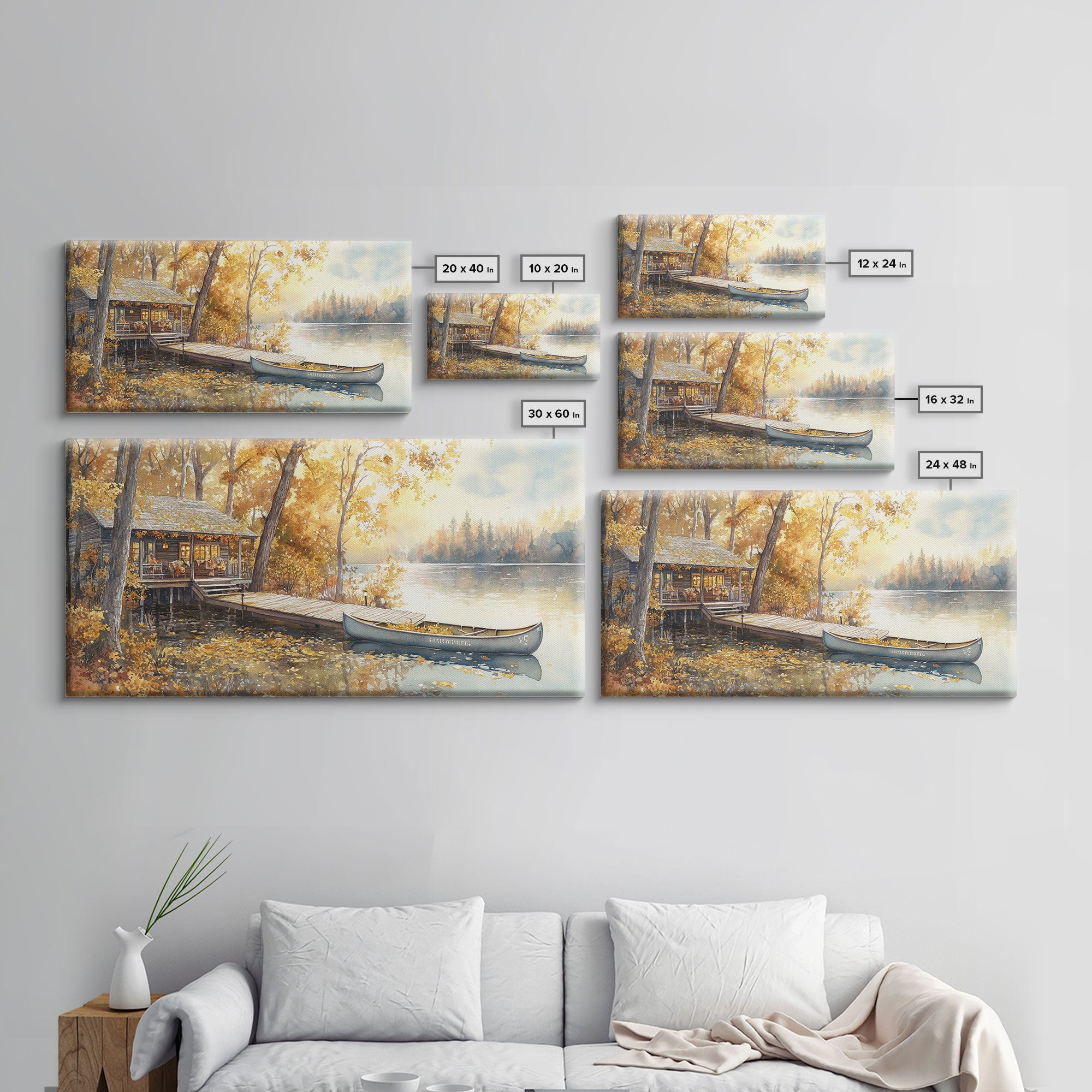 Cozy autumn farmhouse kitchen, fall harvest art, vintage fall wall decor, rustic kitchen wall print, country home decor, framed canvas print