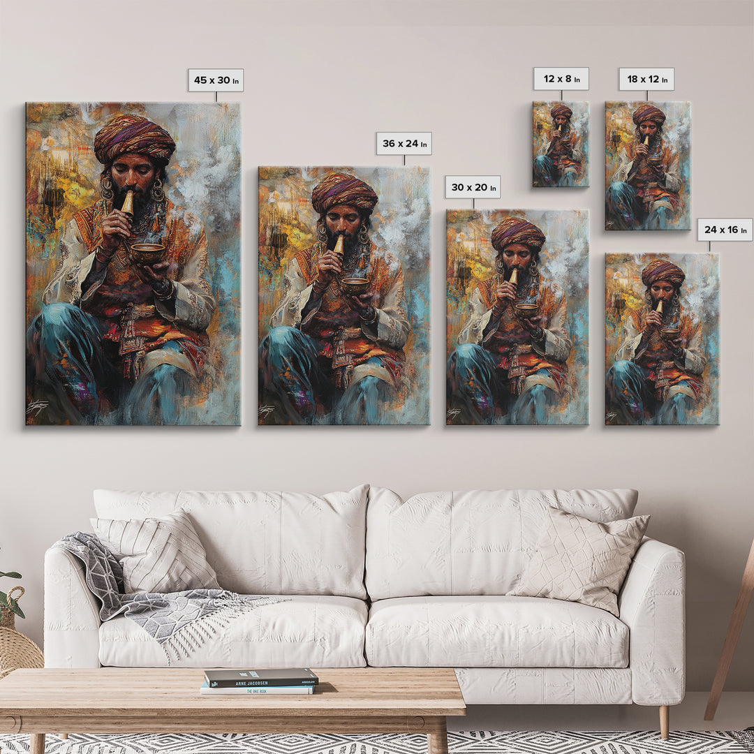 Moroccan Style Wall Art, Framed Canvas Print, Art of Morocco, Arabian Inspired Home Decor