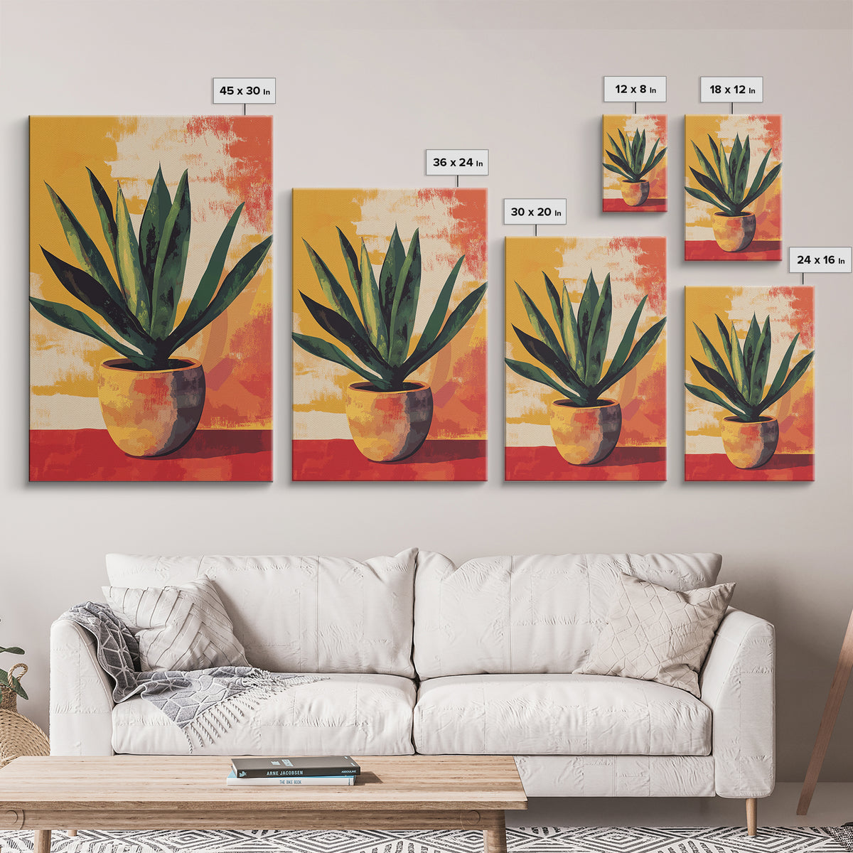 Aloe Vera Painting Print, Mexicano Wall Art, Southwestern Style Art, Arizona Art, Aloe Vera Art Print, Rustic Farmhouse home Decor, Kitchen Art