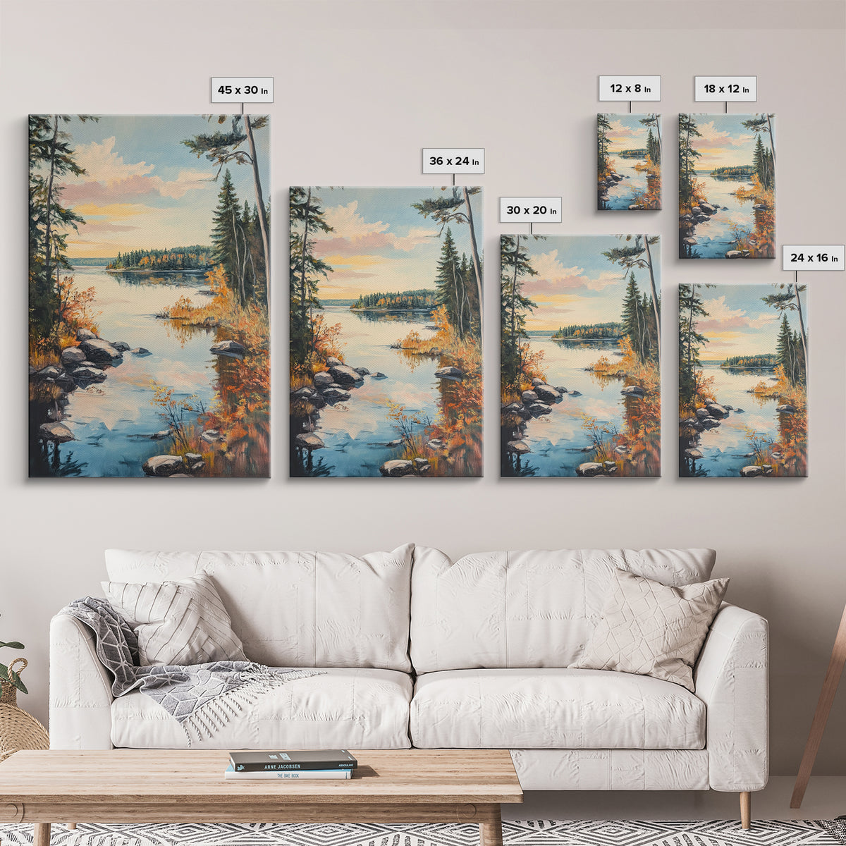 Acadia National Park Oil Painting Print, Maine Oil Painting, Nautical Coastal Decor, National Park Art, Landscape Painting, Cabin Decor