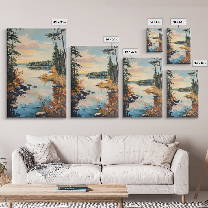 Acadia National Park Oil Painting Print, Maine Oil Painting, Nautical Coastal Decor, National Park Art, Landscape Painting, Cabin Decor