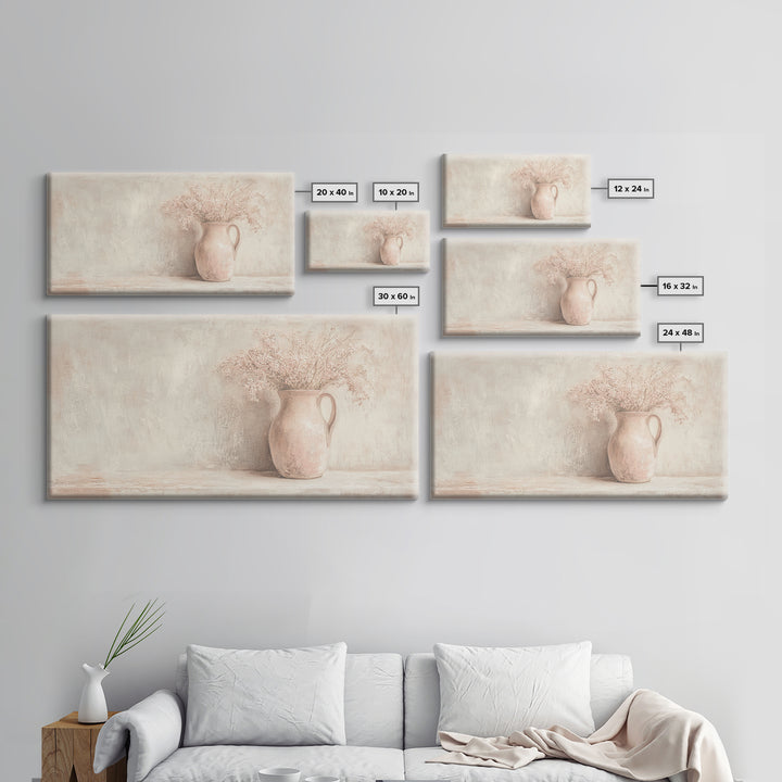 Cute Boho Wall Art For Kitchen or Dining Room, Oil Painting Of a Flower Pot, Cute Decor Idea, Cute Wall Art, Gift For Her