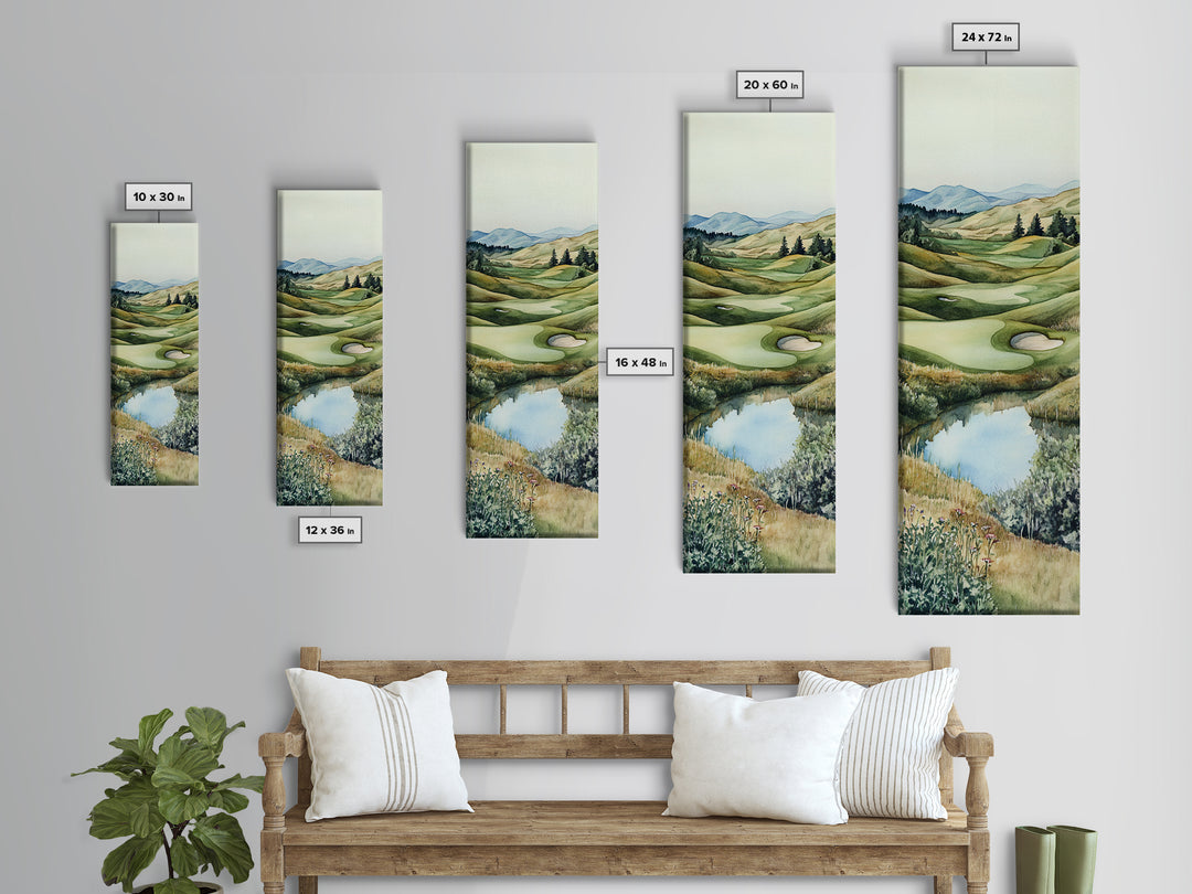 Irish Landscape Art Framed Canvas Print Green Wall Art Vertical Wall Art Above Couch Wall Art Rustic Landscape Art Gift Living