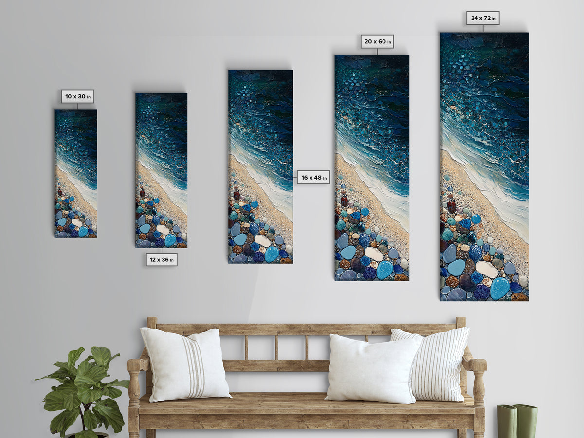 Mystical Torch, phoenix metal art, wabi sabi art, framed canvas, Ozymandias art, dark romance painting, blue and green wall art