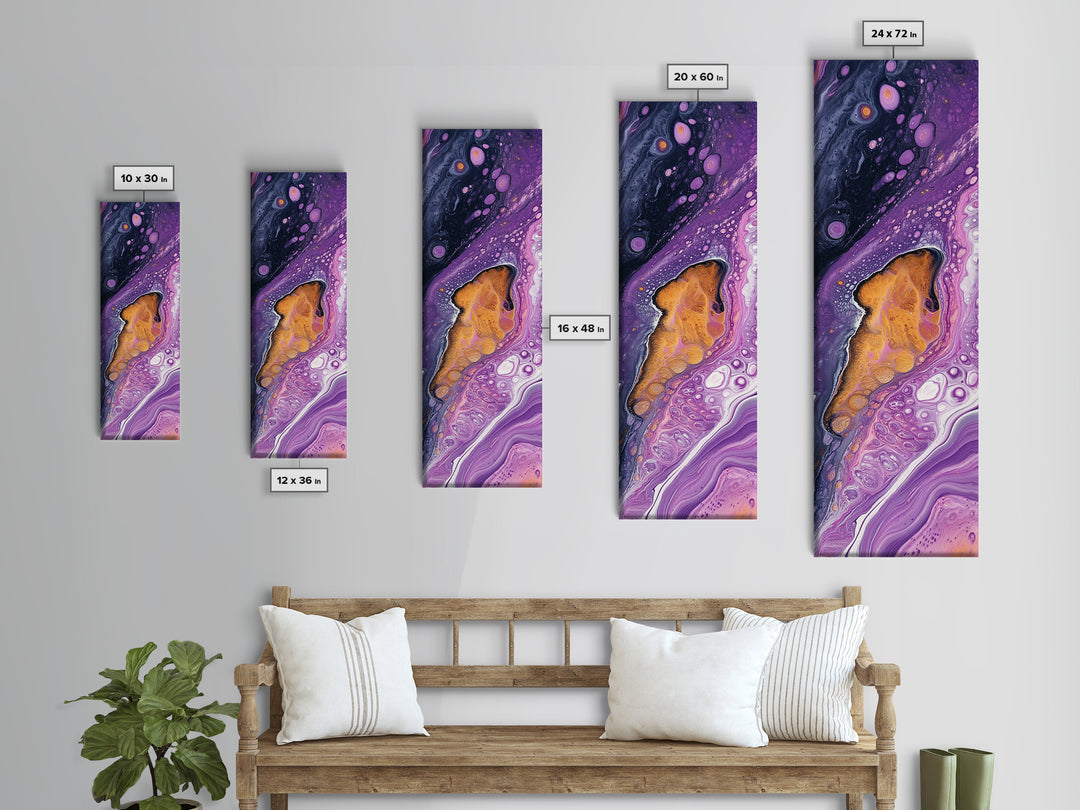 Abstract Purple Swirl, moody art, pink abstract art, sacred geometry wall art, therapy art, framed canvas print, living room art