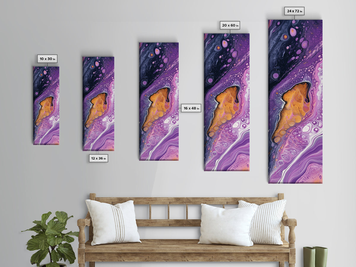 Abstract Purple Swirl, moody art, pink abstract art, sacred geometry wall art, therapy art, framed canvas print, living room art