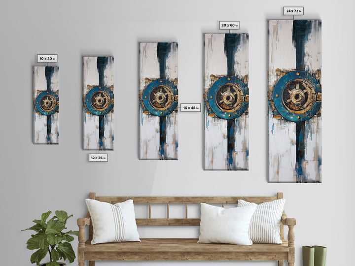 Ocean, Coastal Decor, Canvas Print, oyster painting, nautical decor, coastal wall art, farmhouse art, rustic wall art, above sofa art, gift idea