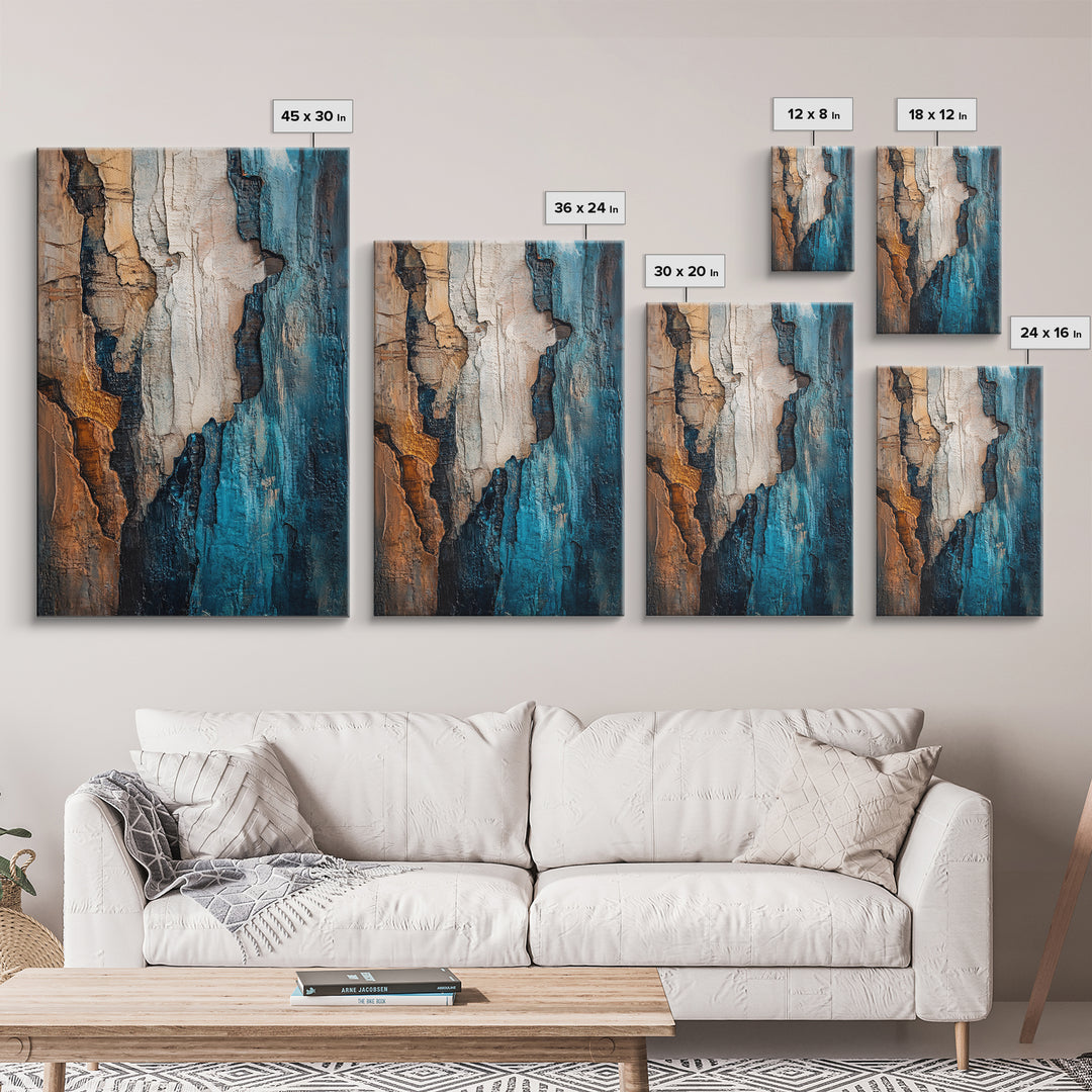 Textured Abstract, Moody Wall Art, Canvas Print, Wabi Sabi Art, Rustic Decor, Southwest Wall Art, Modern Art, Gift Idea, Living Room Art
