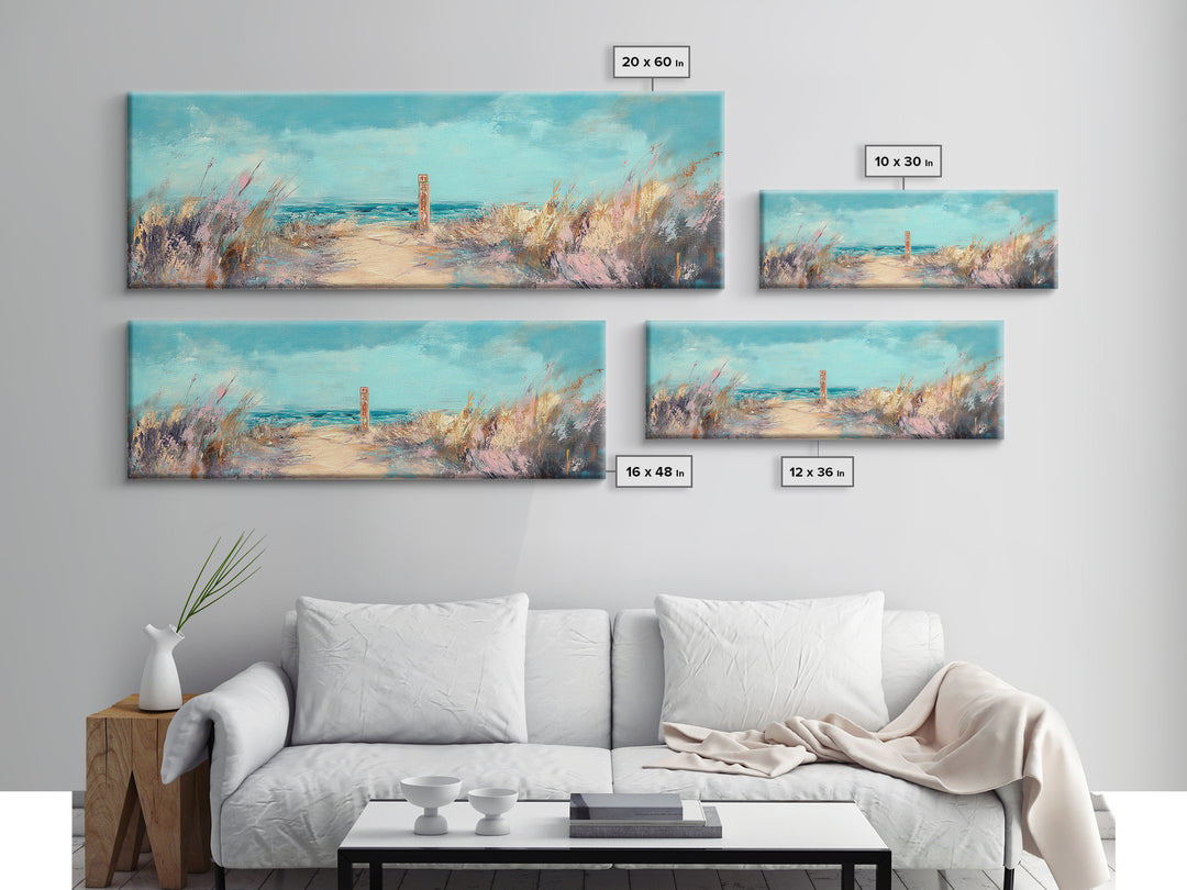 Ocean Breeze, Seaside Escape, Coastal Painting, Framed Canvas Print, Beach Wall Art, Home Decor, Modern Art, Bedroom Decor
