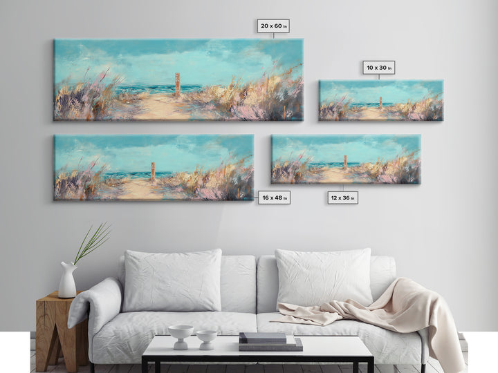 Ocean Breeze, Seaside Escape, Coastal Painting, Framed Canvas Print, Beach Wall Art, Home Decor, Modern Art, Bedroom Decor