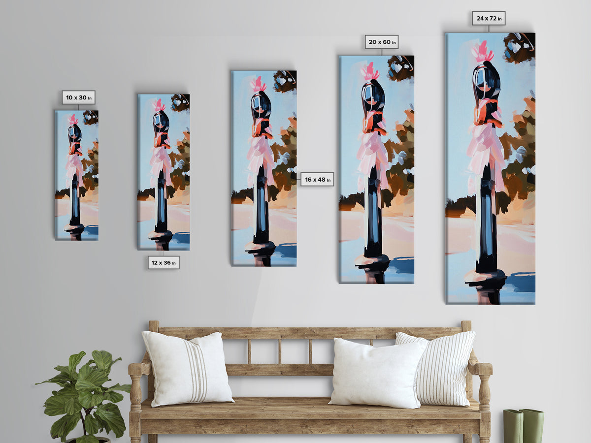 Ocean Sunset Reflection, Seaside Serenity Art, Coastal Landscape, Dreamy Beach House Decor, Pastel Nautical Aesthetic, Canvas Print