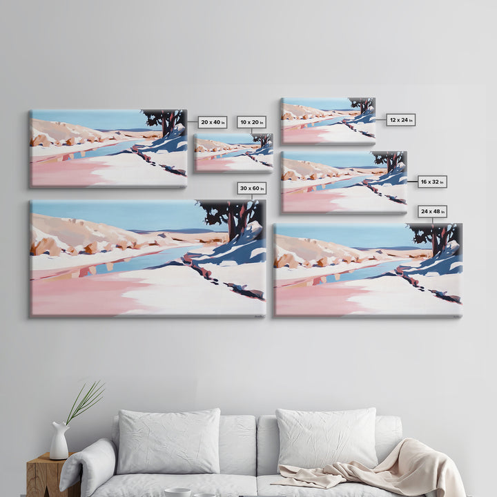 River Landscape, Nature Wall Art, Serene Water Scene, Tranquil Wilderness Painting, Country Home Decor, Scenic Canvas Print