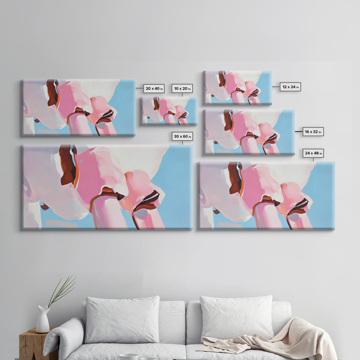 Pink Skull, Contemporary Pop Art, Bold Wall Decor, Cool Living Room Art, Unique Framed Canvas Print, Edgy Aesthetic Artwork