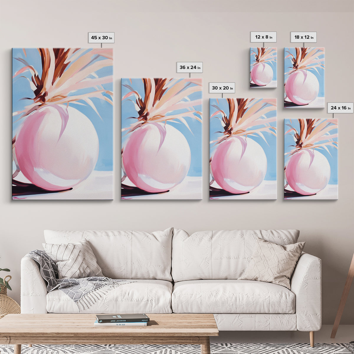 Desert, Palm Tree, Abstract, Framed Canvas Print, Earthy Tones Wall Art, Modern Southwest Decor, Stylish Living Room Art, Trendy Design