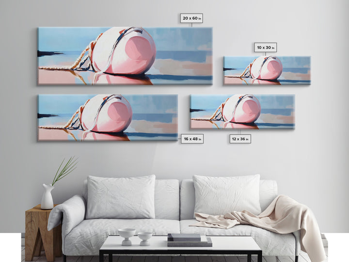 Nautical Buoy, seaside coastal wall art, beach house decor, maritime aesthetic, minimalist print, framed canvas print, lake house art