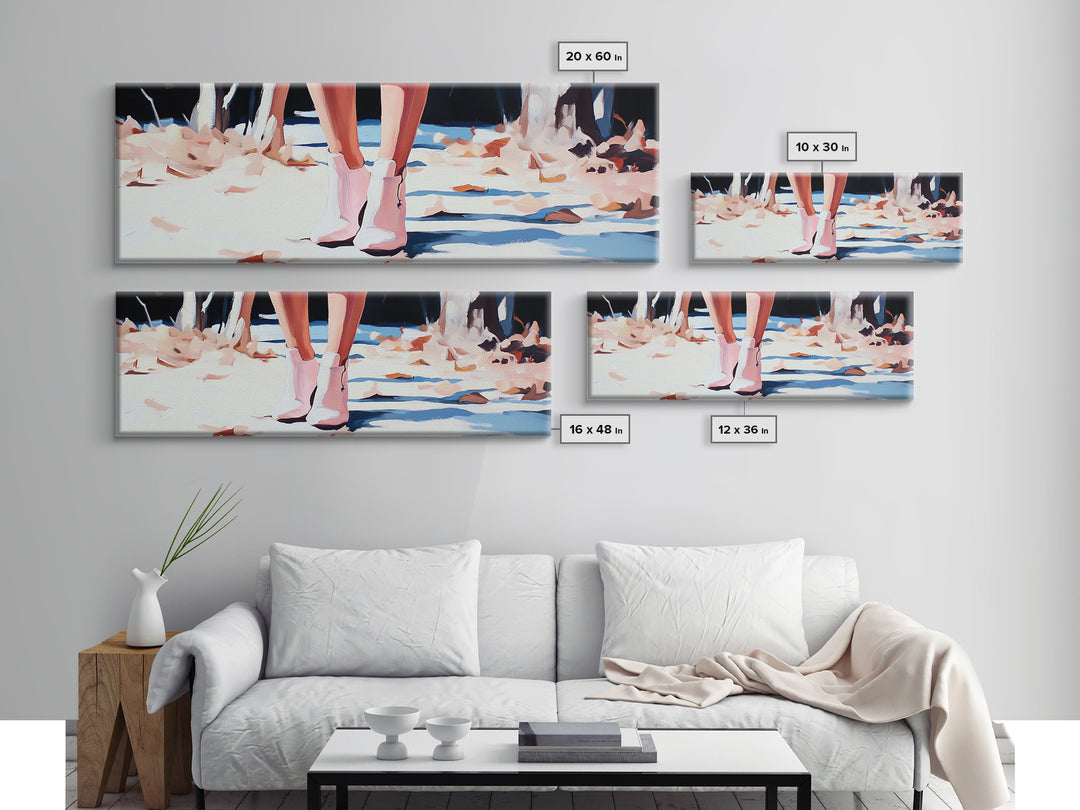 Autumn Steps, Fall Aesthetic, Cozy Vibes, Framed Canvas Print, Rustic Wall Art, Warm Tones, Bedroom Decor, Nature Inspired Artwork